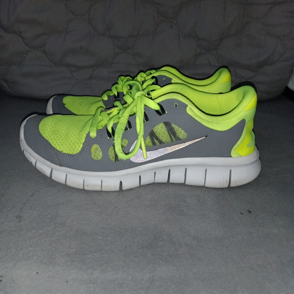 Yellow & Grey Nike Free 5.0